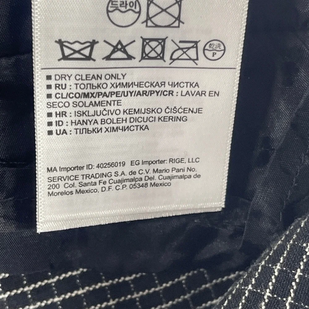 Banana Republic Dress Pants Women 10 Black Sloan Skinny Grid Pattern Ankle Fit